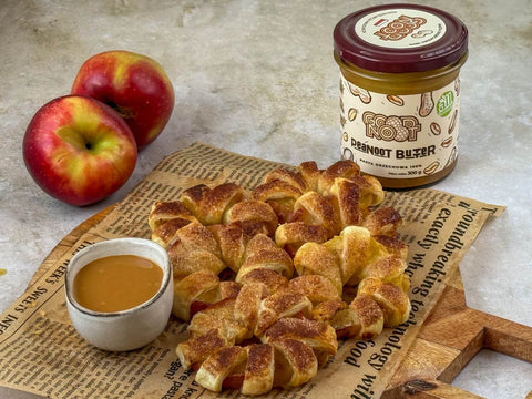 Jabłka w cieście francuskim z Peanoot Butter