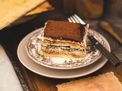 Wegańskie ciasto migdałowe a’la Tiramisu