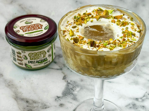 Pistacjowe Affogato z kremem PISTACHIO bez dodatku cukru