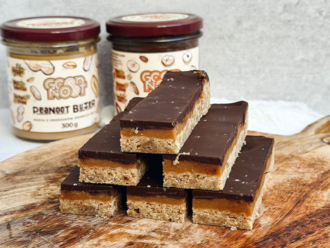 Domowe batoniki a'la Twix w wersji Fit