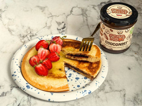 Puszysty omlet z płynnym czekoladowym nadzieniem Choconoot®