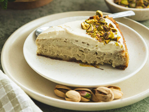 wegański sernik pistacjowy