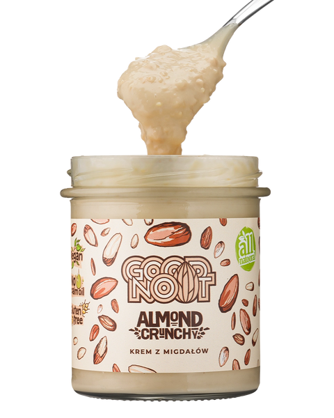 Krem z migdałów z kawałkami migdałów ALMOND CRUNCHY 300g konsystencja