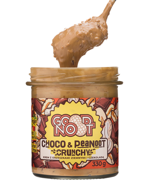 Krem z orzeszkami ziemnymi i kakao z kawałkami orzechów CHOCO & PEANOOT CRUNCHY 330g