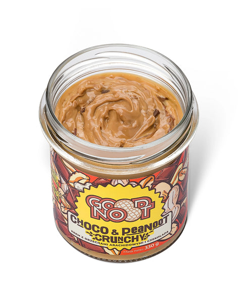 Krem z orzechów arachidowych i kakao z kawałkami orzechów CHOCO & PEANOOT CRUNCHY