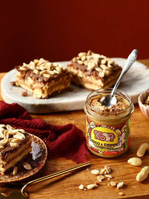 Krem z orzechów arachidowych i kakao z kawałkami orzechów bez dodatku cukru CHOCO & PEANOOT CRUNCHY