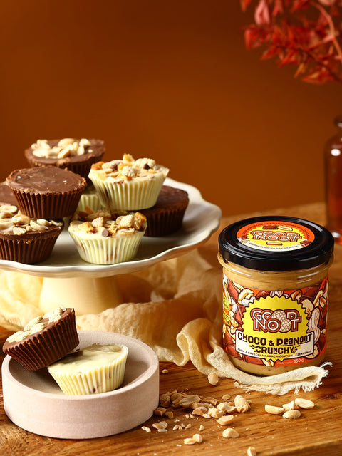 Krem z orzechów arachidowych i kakao z kawałkami orzechów CHOCO & PEANOOT CRUNCHY