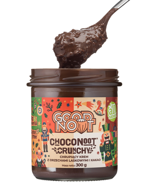 Krem z orzechów laskowych i kakao z kawałkami orzechów CHOCONOOT® CRUNCHY 300g