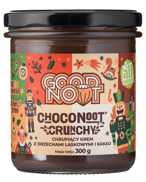 Krem z orzechów laskowych i kakao z kawałkami orzechów CHOCONOOT® CRUNCHY 300g