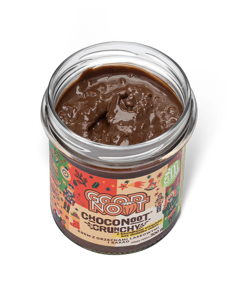 Krem z orzechów laskowych i kakao z kawałkami orzechów bez dodatku cukru CHOCONOOT® CRUNCHY 300g