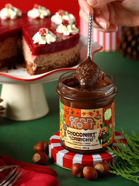 Krem z orzechów laskowych i kakao z kawałkami orzechów CHOCONOOT® CRUNCHY 300g
