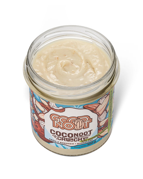 Krem z kokosem i migdałami z kawałkami orzechów bez dodatku cukru COCONOOT CRUNCHY 300g