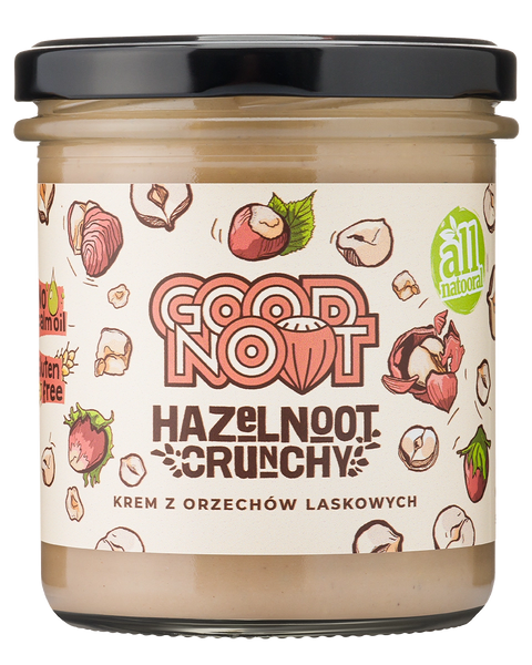Krem z orzechów laskowych z kawałkami orzechów HAZELNOOT CRUNCHY 300g