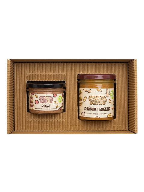 Zestaw Peanoot Butter 300g i PB&J® 200g w opakowaniu prezentowym