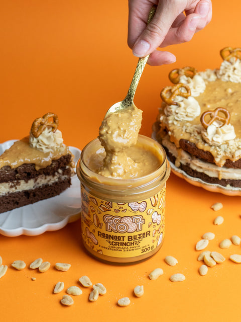 Pasta orzechowa 100% z kawałkami orzechów PEANOOT BUTTER CRUNCHY 300g