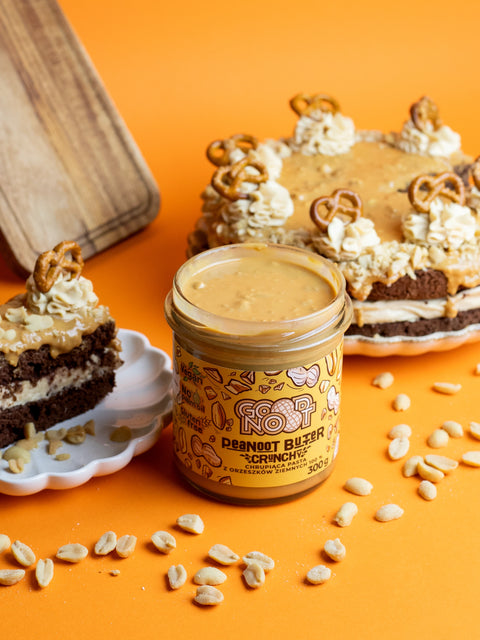 Pasta orzechowa 100% z kawałkami orzechów PEANOOT BUTTER CRUNCHY 300g