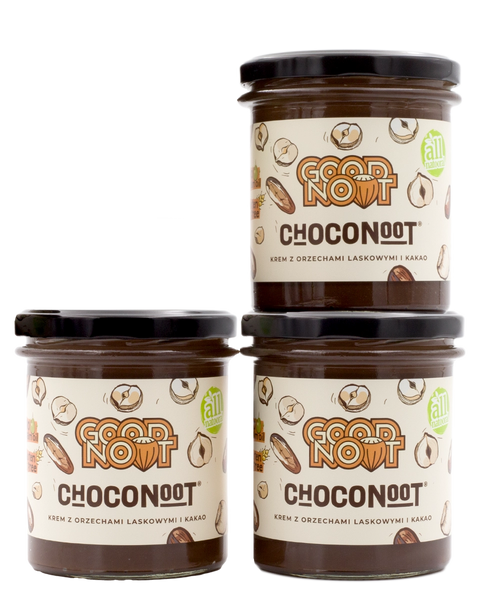 Zestaw 3x Krem z orzechów laskowych i kakao CHOCONOOT® 350g