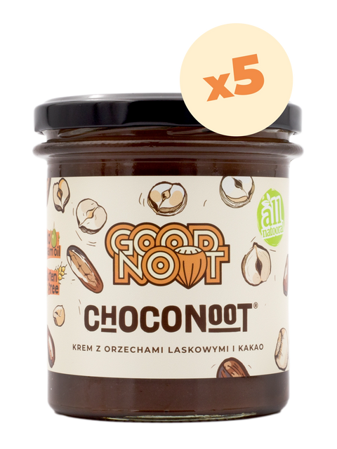 Set of 5 × Hazelnut and cocoa spreads CHOCONOOT® 350g