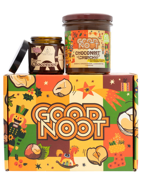 Zestaw prezentowy: świeczka sojowa Choconoot® 120 ml i krem laskowo-kakaowy Choconoot® Crunchy 300g bez dodatku cukru