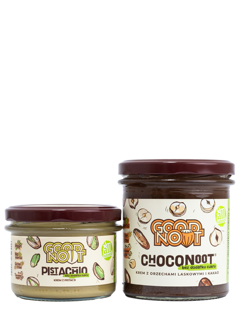 Zestaw PISTACHIO bez dodatku cukru + CHOCONOOT bez dodatku cukru