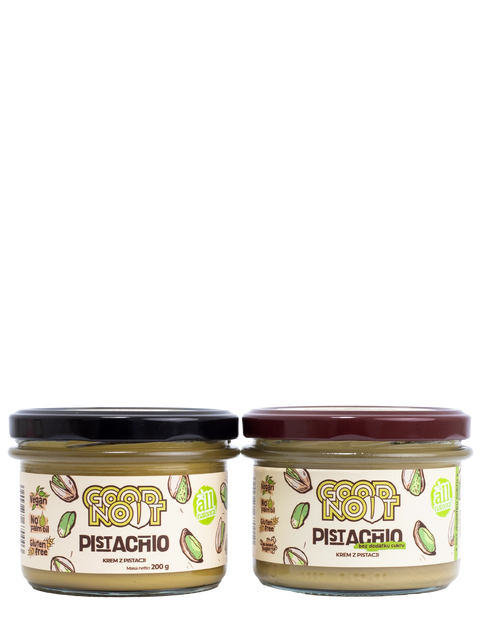 Zestaw PISTACHIO + PISTACHIO bez dodatku cukru